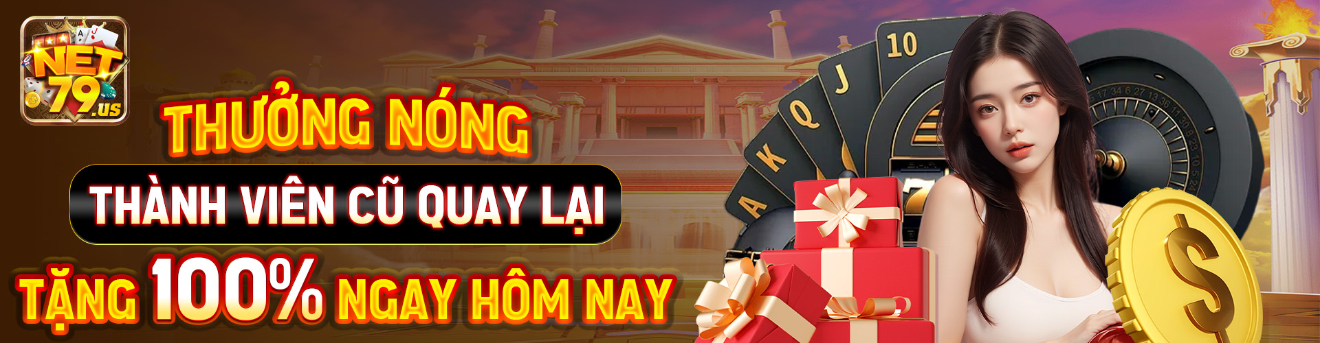 Thưởng nóng thành viên cũ quay lại tặng 100% ngay hôm nay