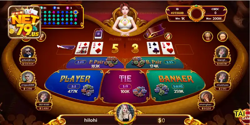 Tổng quan về cách chơi Baccarat tại NET79