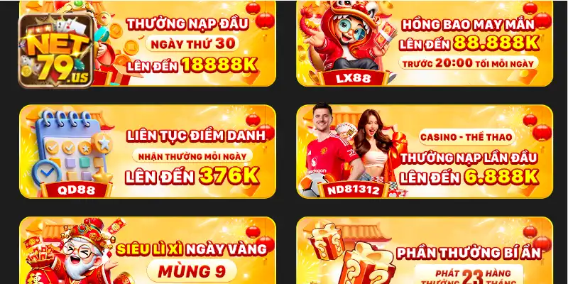 Tổng quan các chương trình khuyến mãi NET79